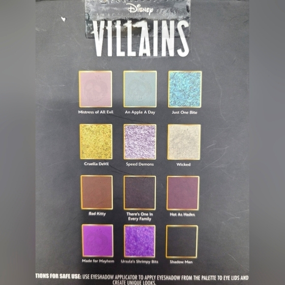 TASTE BEAUTY X DISNEY Villans 12 Color Eyeshadow Pallet - Picture 3 of 5